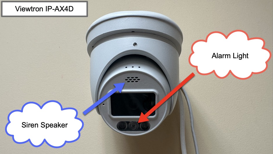 Outdoor Security Camera With Siren And Light