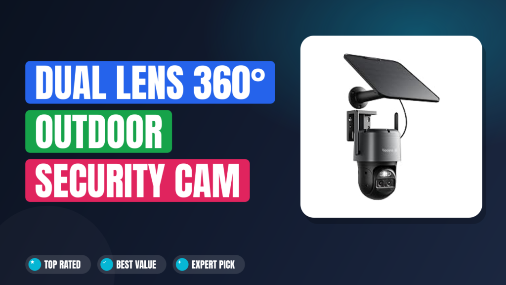 Dual Lens 360° Outdoor Security Cam Auto Tracking Review