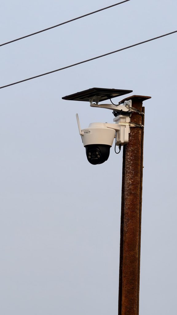 solar-powered security camera